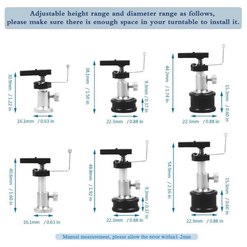 Professional Automatic Tonearm Arm Lifter Adjustable Height & Base Diameter