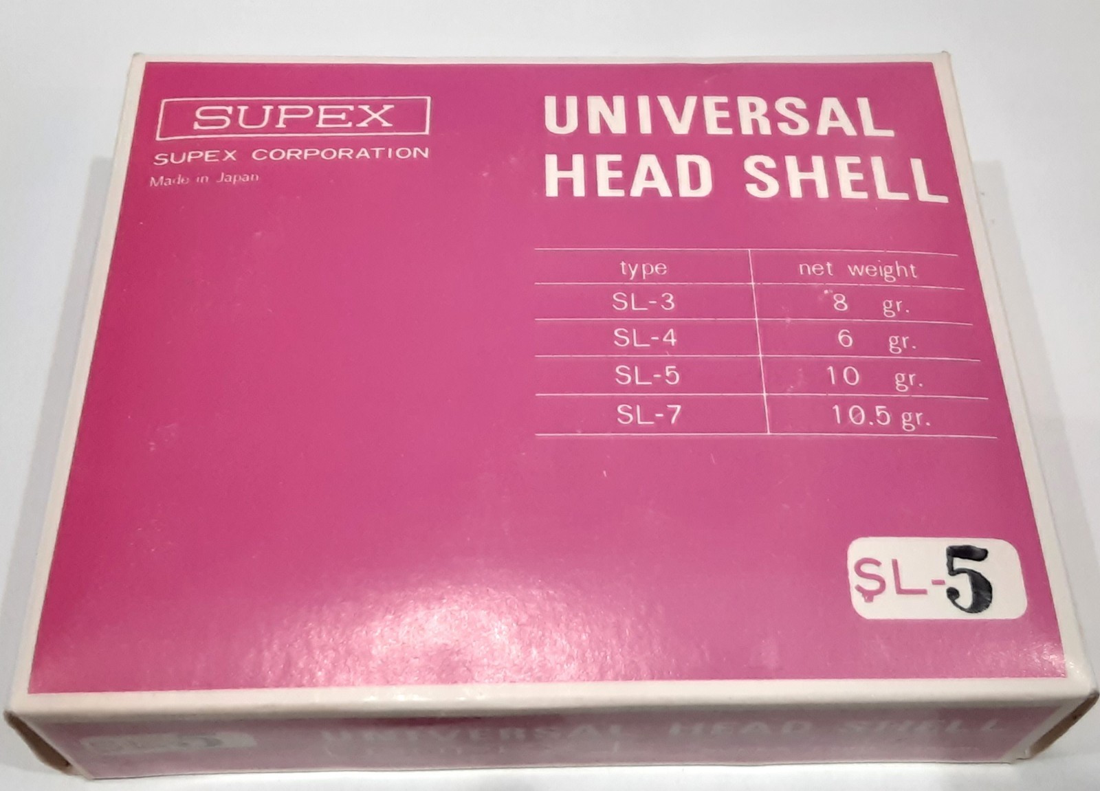 Supex SL-5 headshell for phono cartridge tonearm turntable Koetsu