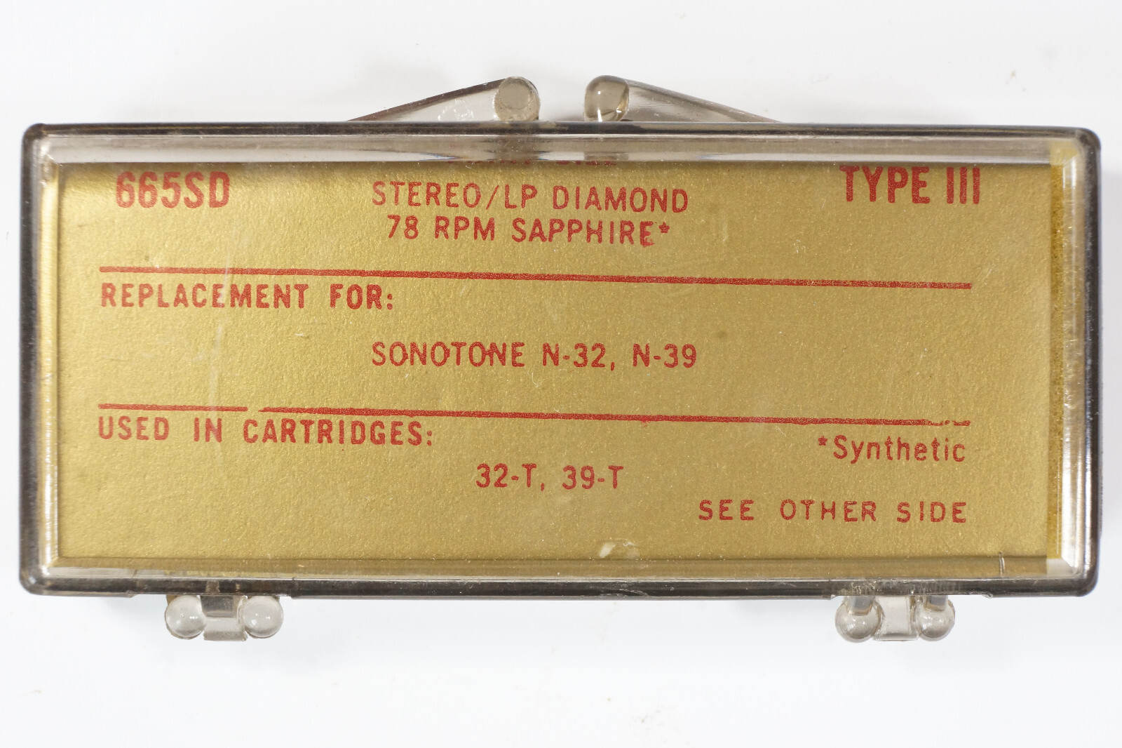 NOS Recoton 665SD Diamond Needle for Sonotone N32T 32T 32-T N39T 39T 39-T