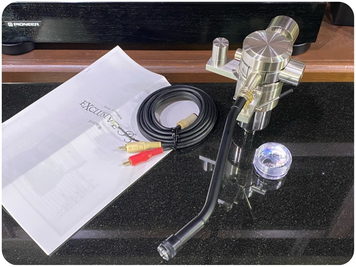 Exclusive Tonearm EA-03 with S-Shaped Arm Pipe PHONO Cable Vintage Japan Pioneer