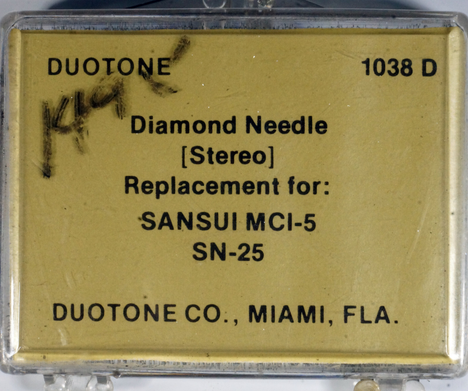 NOS Duotone 1038D Diamond Stylus Needle for Sansui MCI-5 SN-25