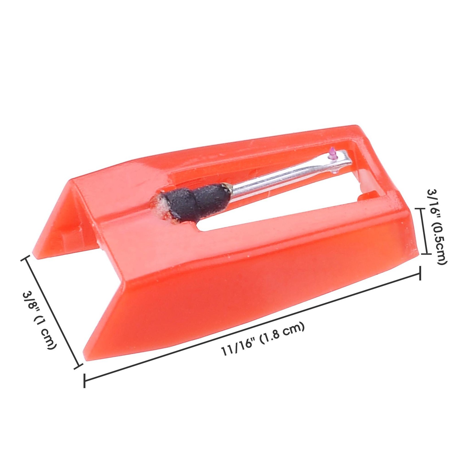 Pack of 4 Replacement Stylus Turntable Needle for Vinyl Record Player Ruby Tip