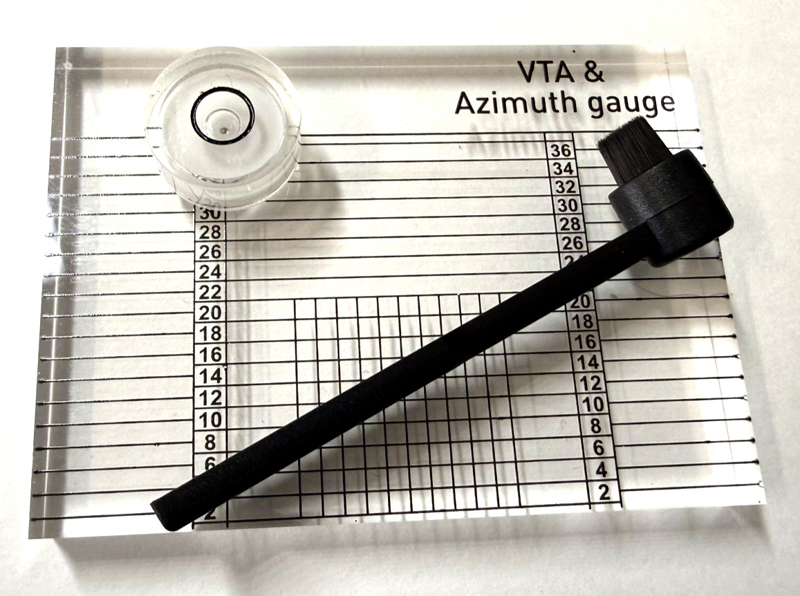 VTA AZIMUTH ALIGNMENT GAUGE FOR PHONO CARTRIDGE HEADSHELLS PLUS TWO FREEBIES!!!