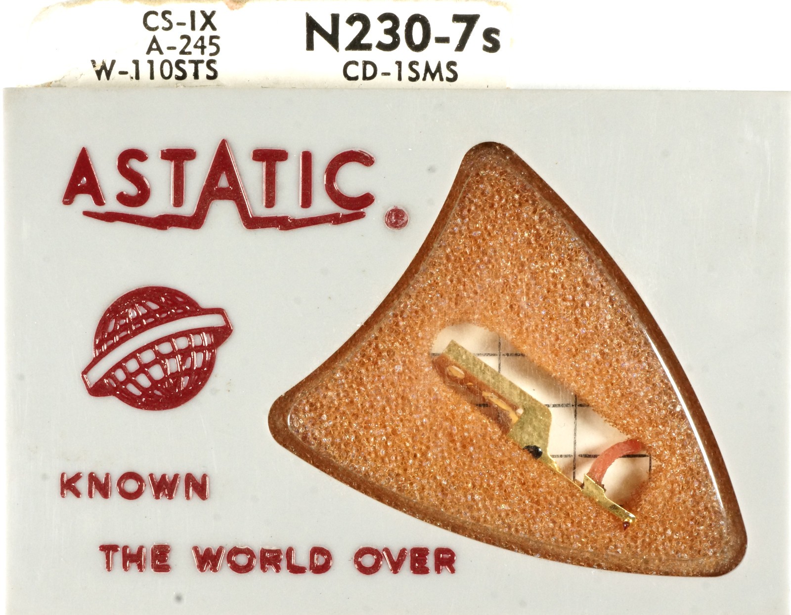 NOS Astatic N230-7S Sapphire Needle for Columbia CD-1SMS 45 & 33⅓ rpm