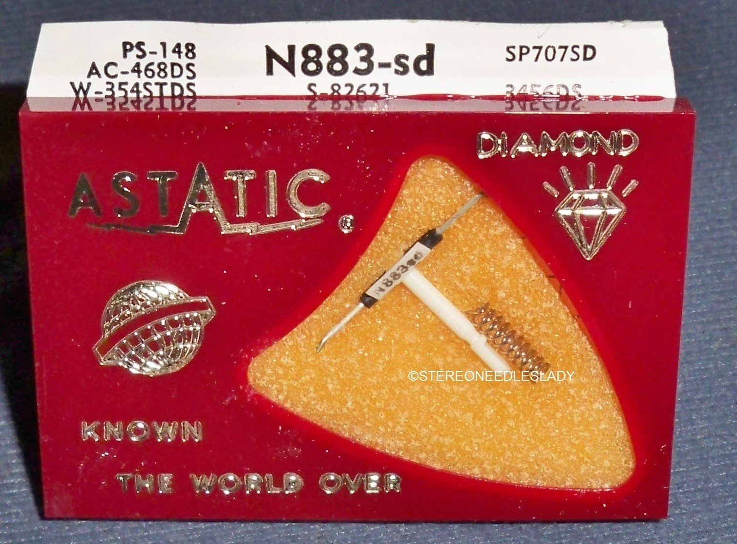 NEEDLE STYLUS for Zenith 142-167 cartridge 898-DS73 Zenith S82621 with spring