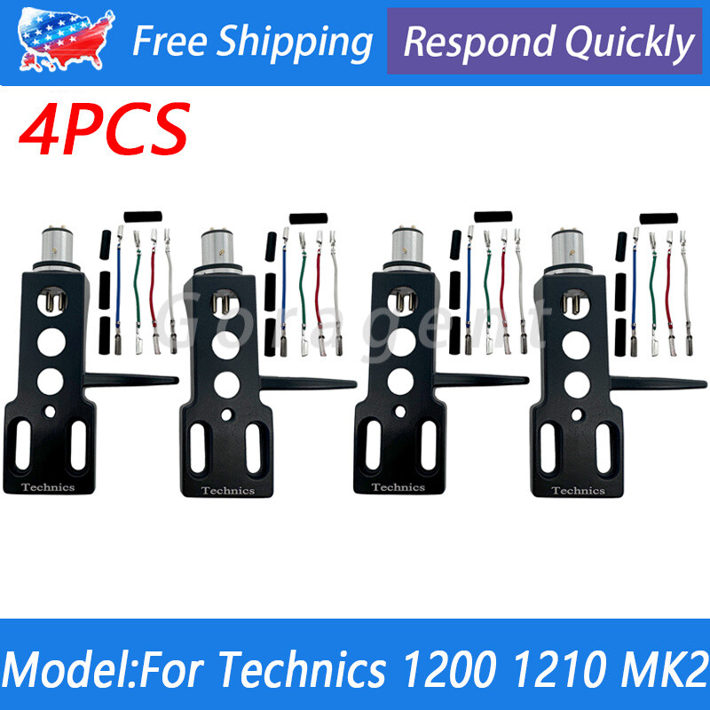 4PCS For Technics 1200 1210 MK2 Phono Stylus Cartridge Unit Turntable Headshell