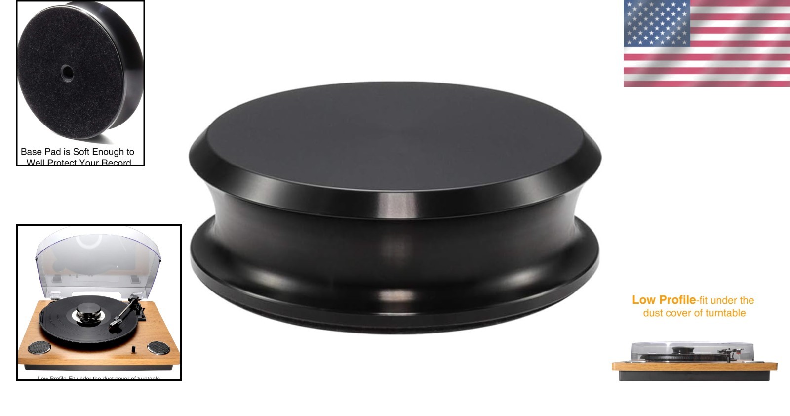 Turntable Record Weight Stabilizer Black