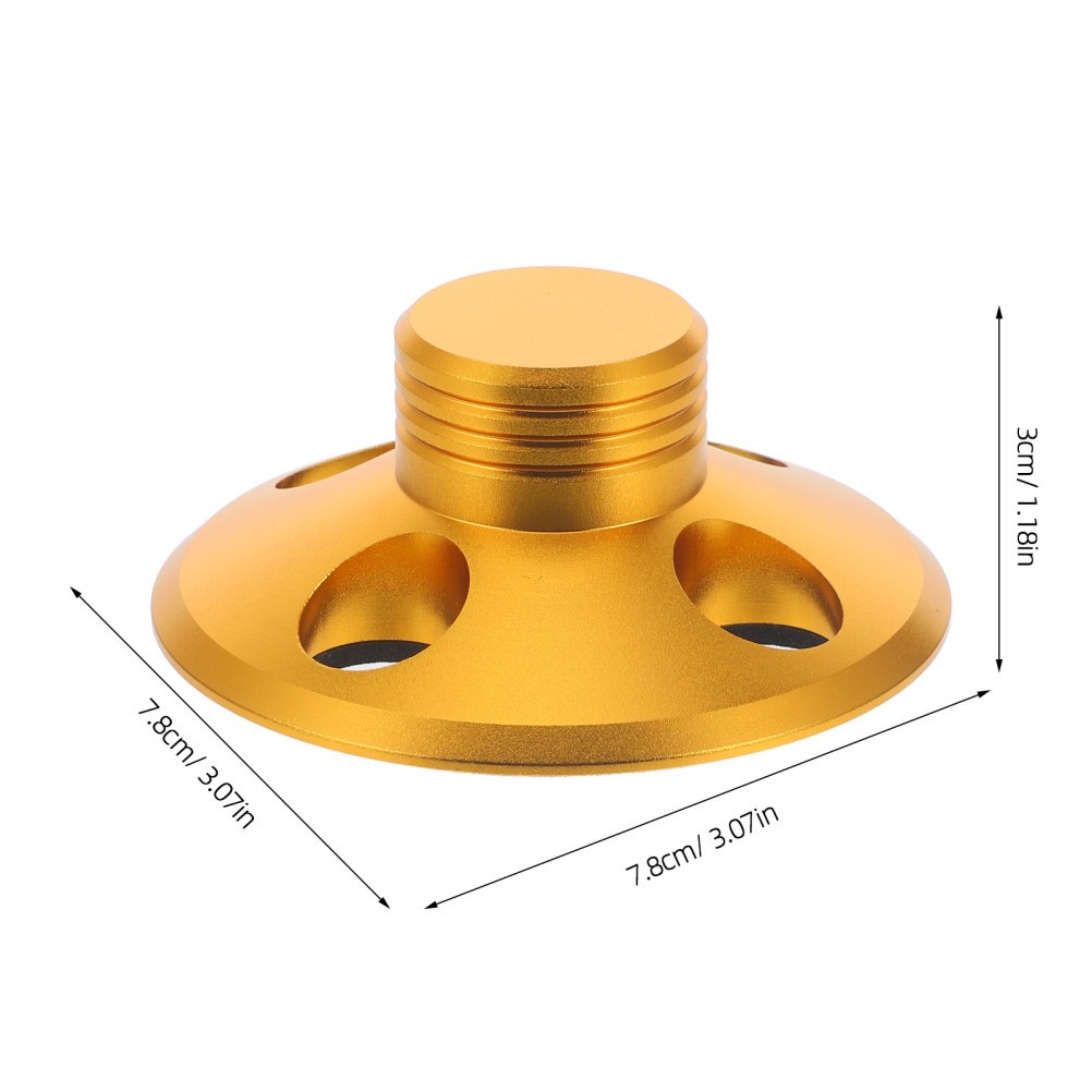 Durable Aluminum Alloy Record Weight for Vinyl Turntable Stabilizer Gold