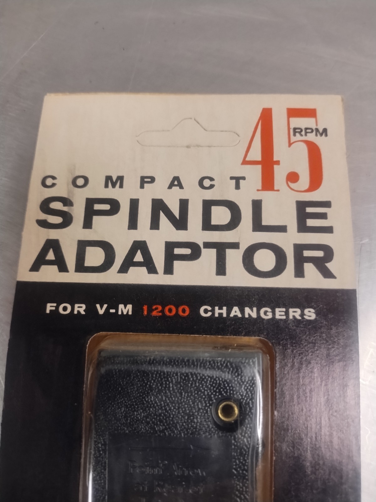 Voice Of Music Compact 45 RPM Spindle Adaptor 7″ Record Changer VM 1518, New NOS