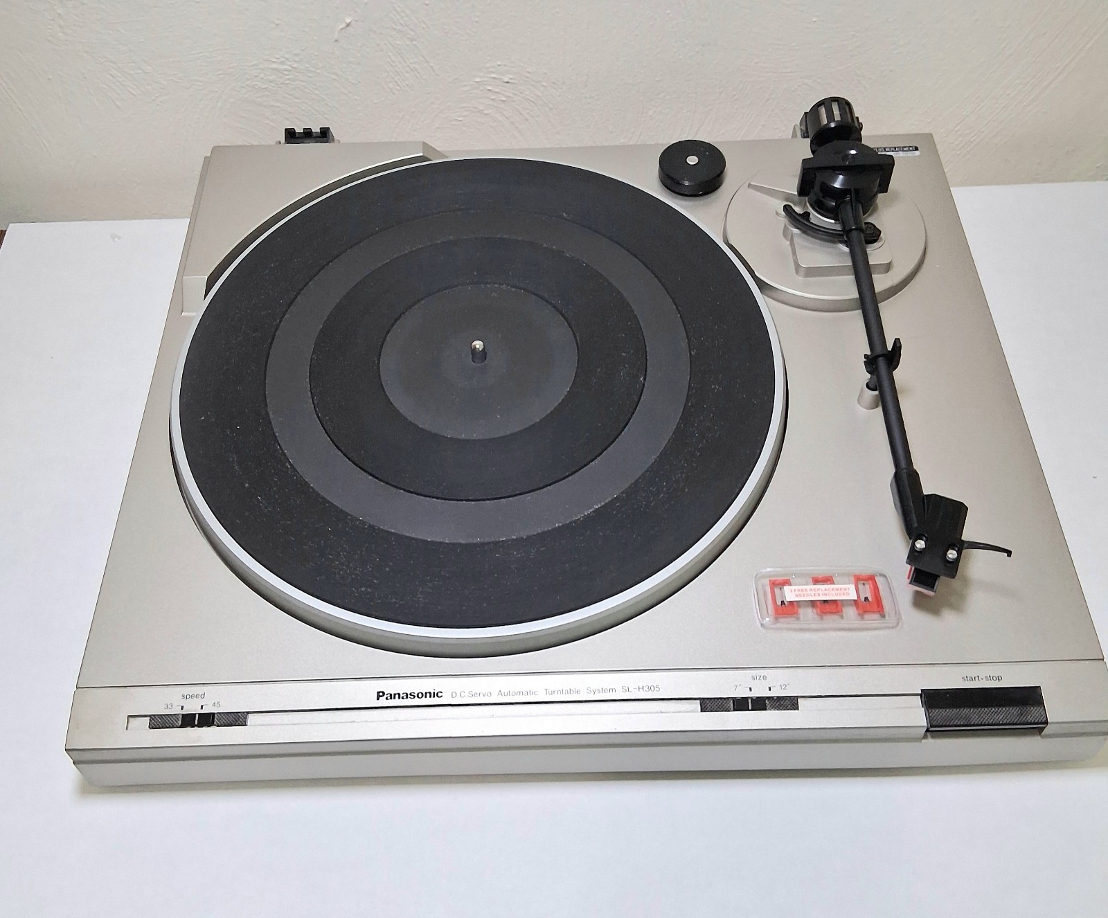 Panasonic Technics SL-H305 Turntable Parts Repair 3 New Styli Manual READ Info