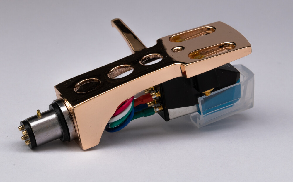 Rose Gold Headshell, cartridge, stylus for Pioneer PL117D, PL15R, PL514, PL115D