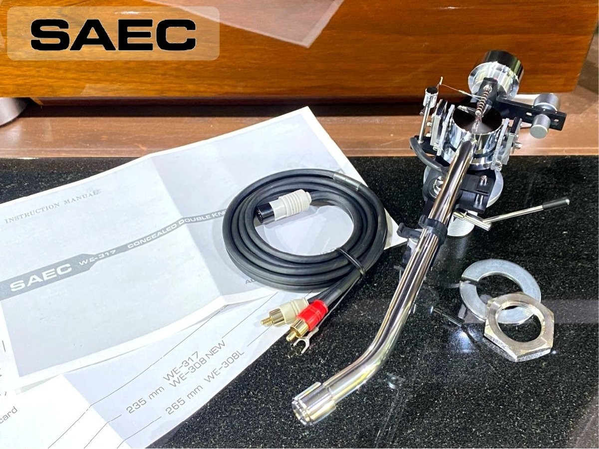 SAEC WE-317 Tonearm w/ PHONO Cable Used From Japan