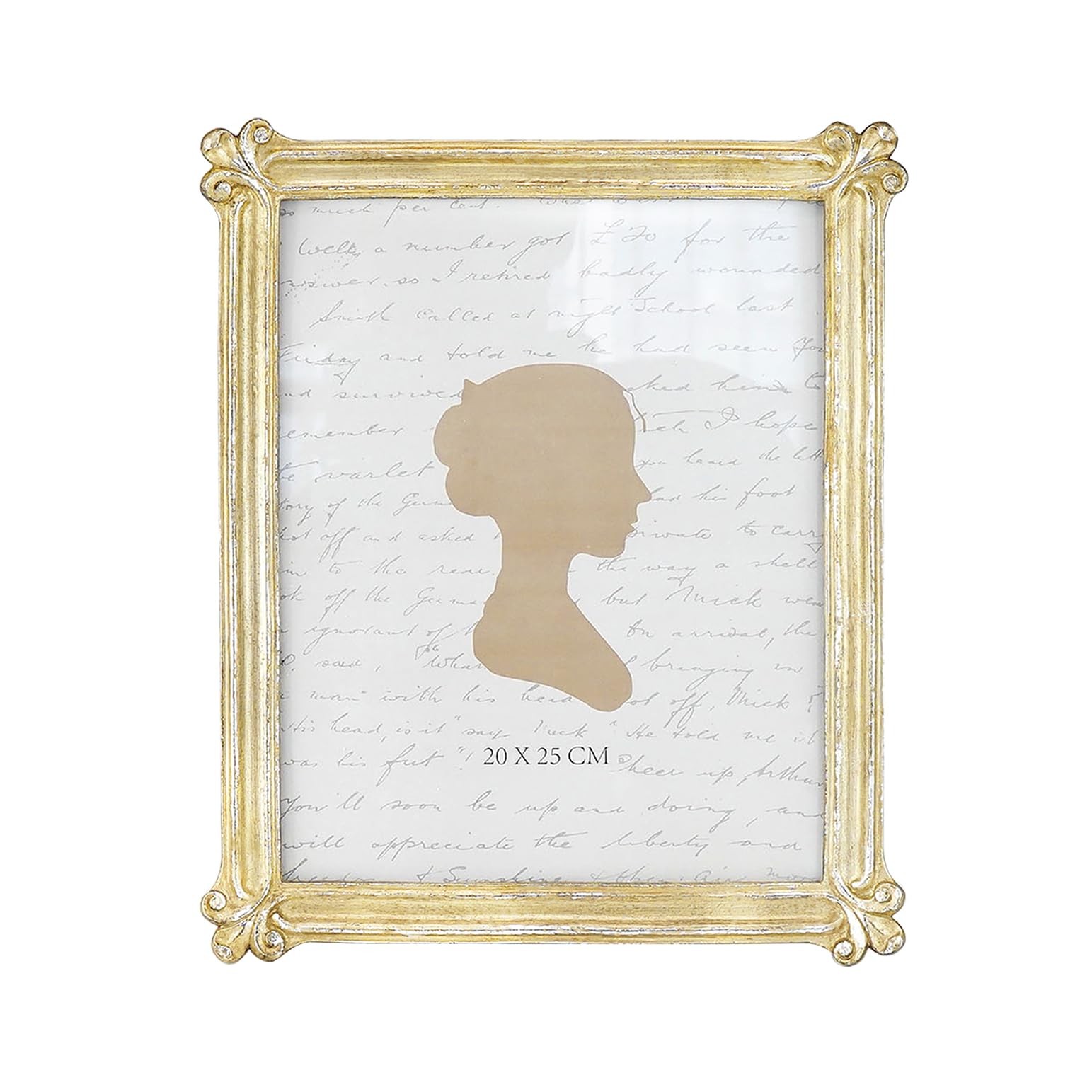 Sunlit Vintage Picture Frame 8×10 Inch, Luxury 8×10, Slivery Light Gold