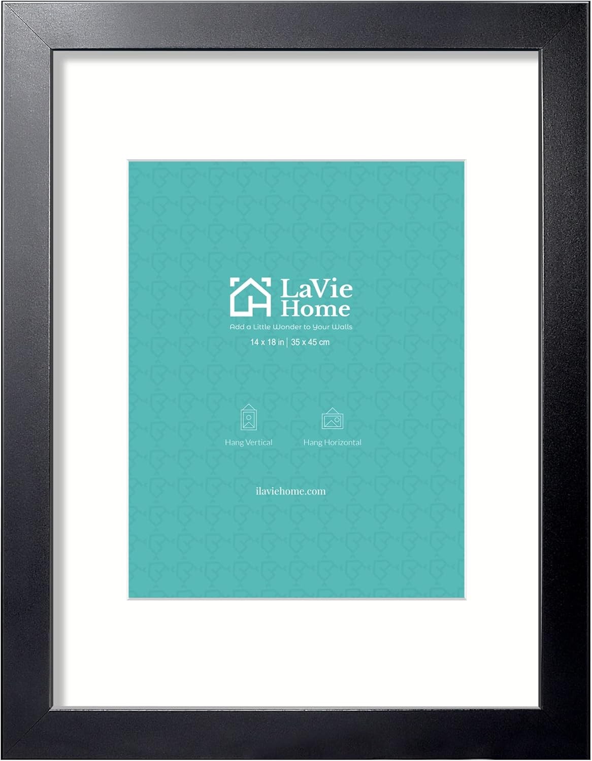 LaVie Home 14×18 Picture Frame Black Poster Frame,Display 14×18,