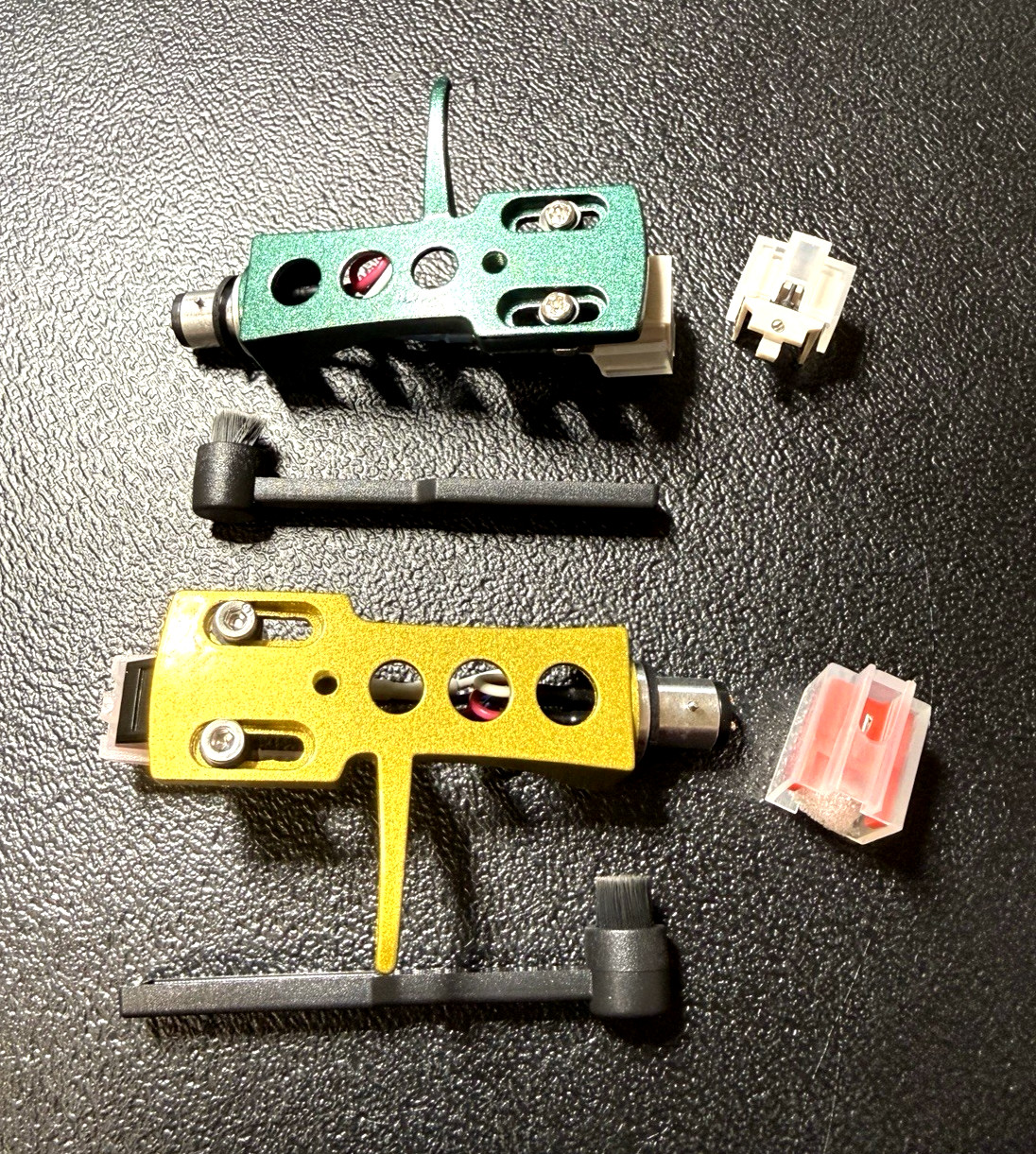 NEW SME HEADSHELL KIT for TECHNICS & MORE! GREEN & GOLD + BONUS STYLUS & MORE!!