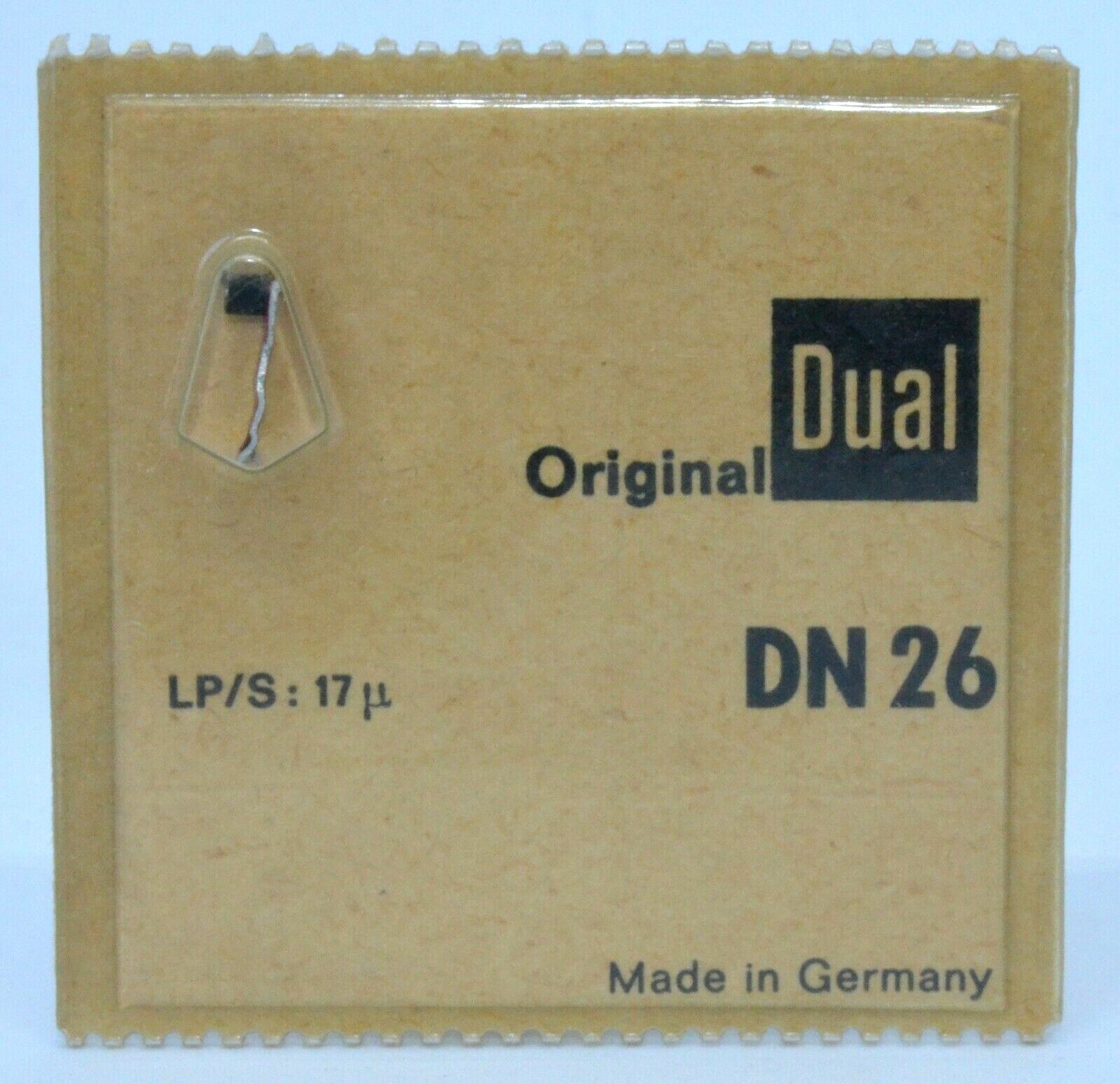 NEW OLD STOCK GENUINE DUAL DN 26 NEEDLE/STYLUS FACTORY SEALED MADE IN GERMANY