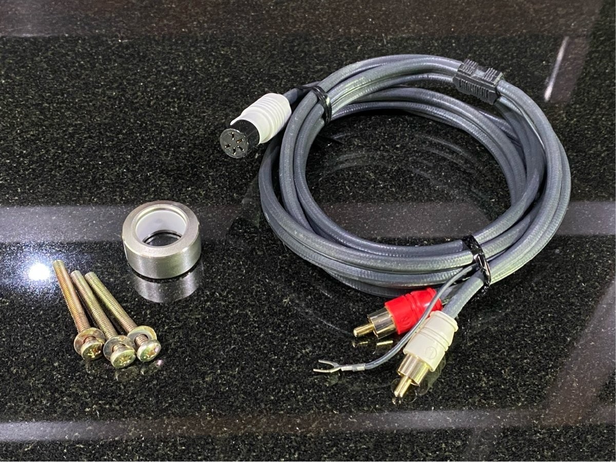 DENON DA-402 LONG STRAIGHT TONEARM PHONO CABLE EXCELLENT+++++