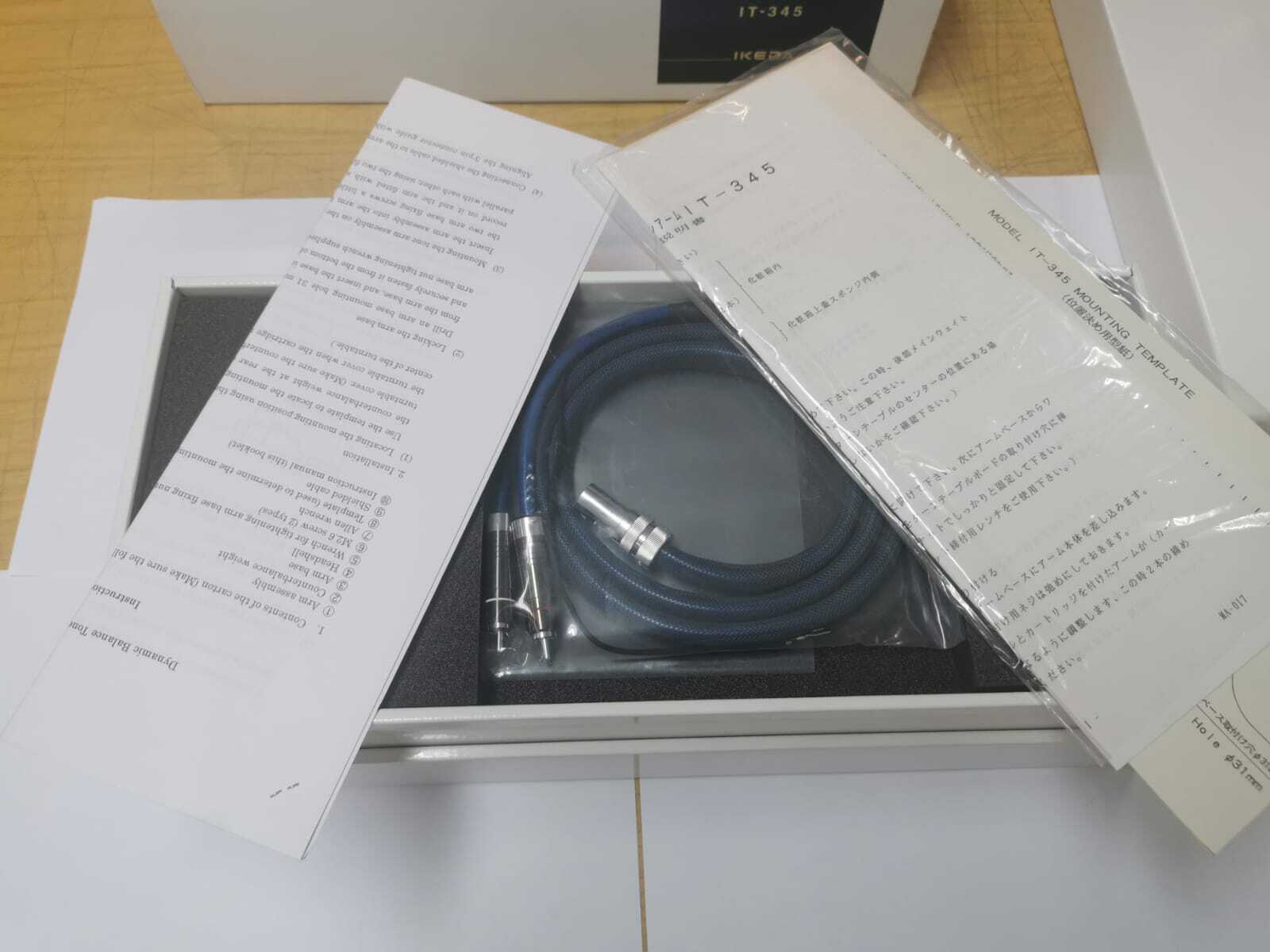 IKEDA IT-345 CR-1 Silver Wired Version Tonearm, Made in Japan