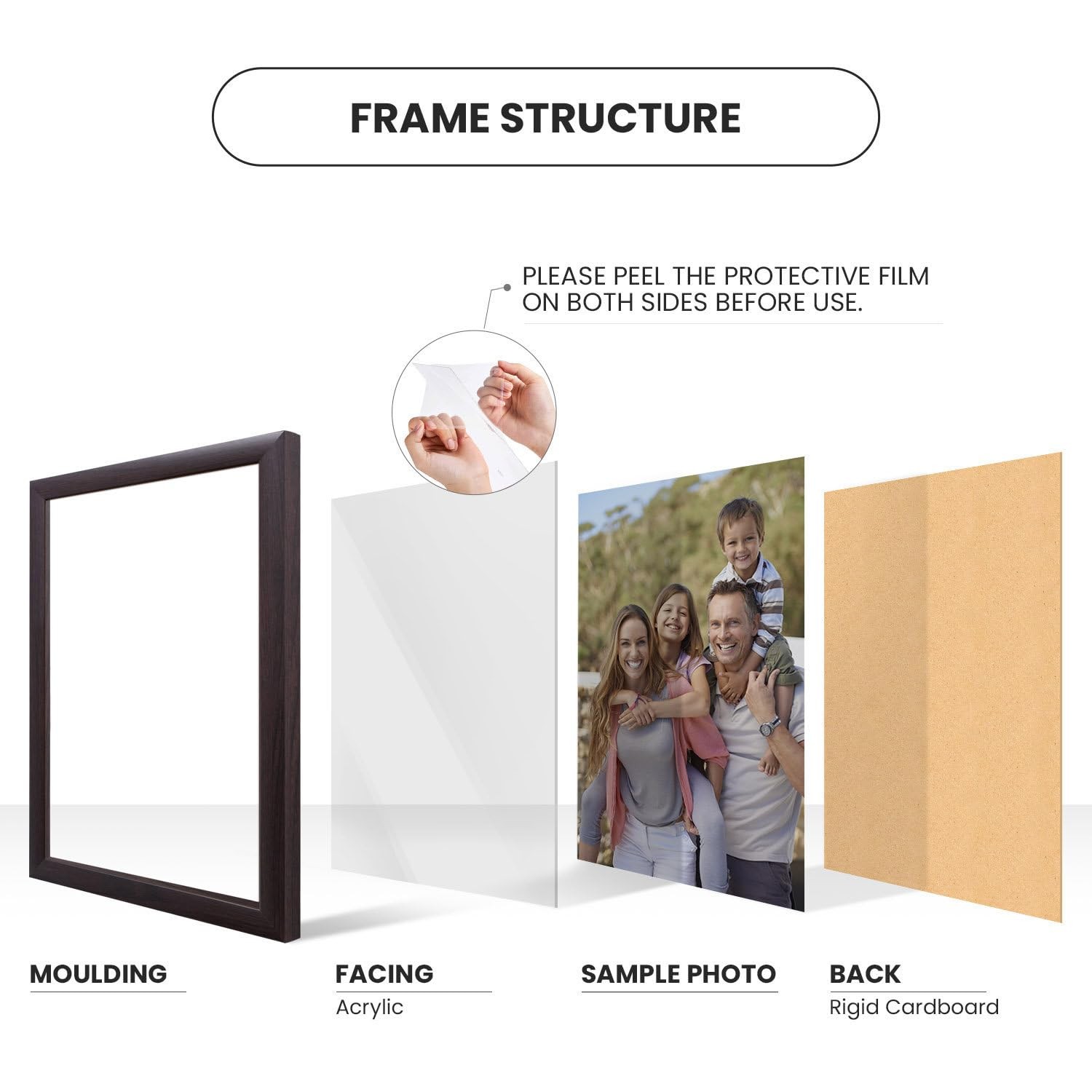 Craig Frames 18×24 Contemporary Black Picture Frame, Premium 18 x 24,