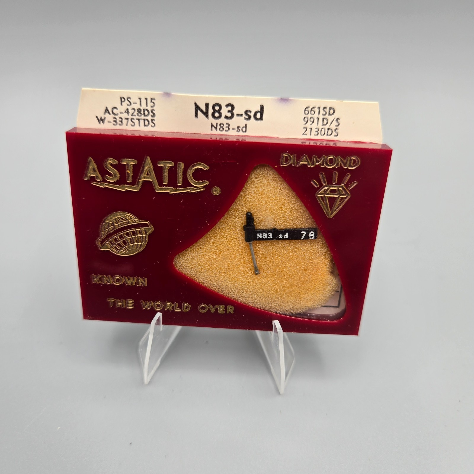 Astatic N83-sd Diamond Sapphire Phonograph Needle Stylus NOS for LP 78 Stereo