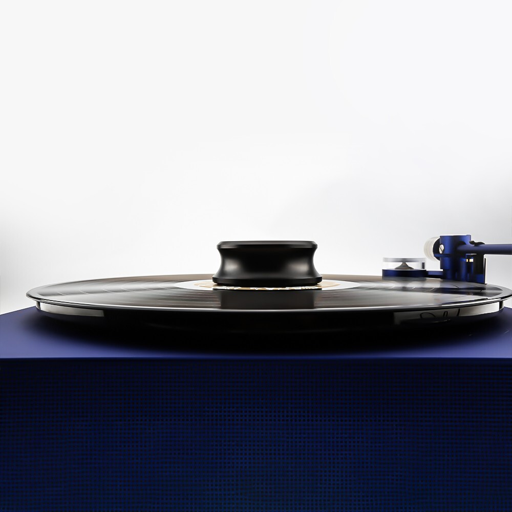 Black LP Vinyl Record Player Balanced Disc Stabilizer Turntable Weight Clamp