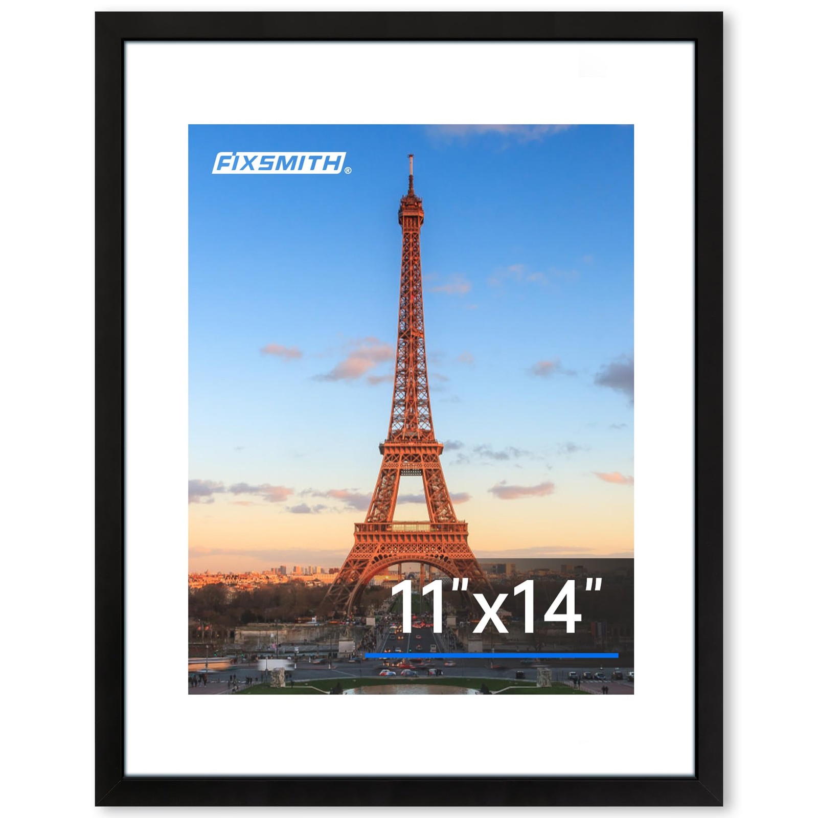 FIXSMITH 11×14 Picture Frame 1 Pack, Photo with HD 11″×14″, Black