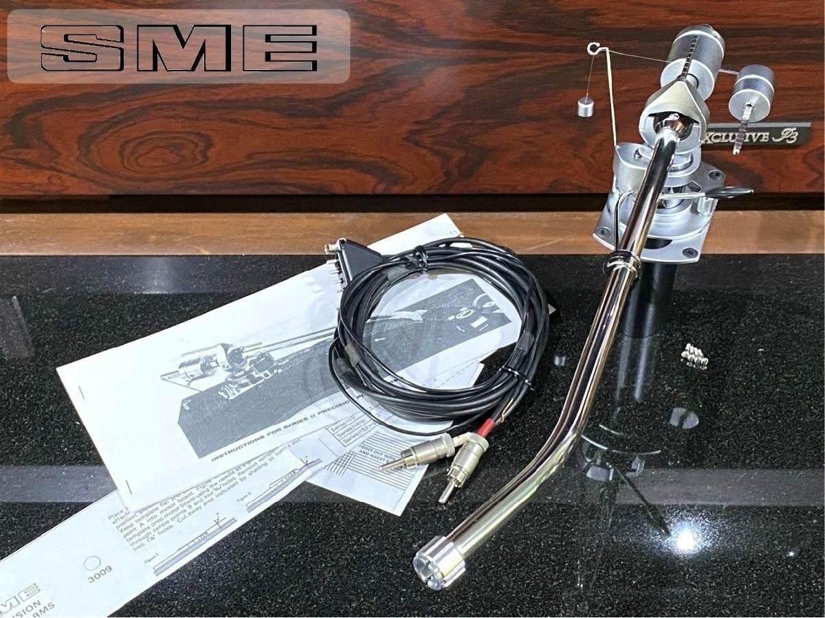 SME 3012 S2 Long Tonearm w/ Weights PHONO Cable Tested Works Japan GS03 2.0