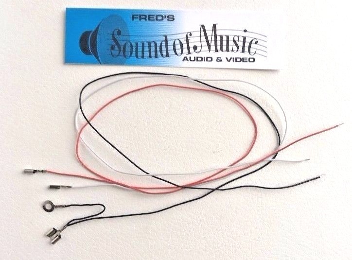 Tonearm Wire w/Pre-Installed Cable Clips 11.7″ – Turntable Color Coded sku3392