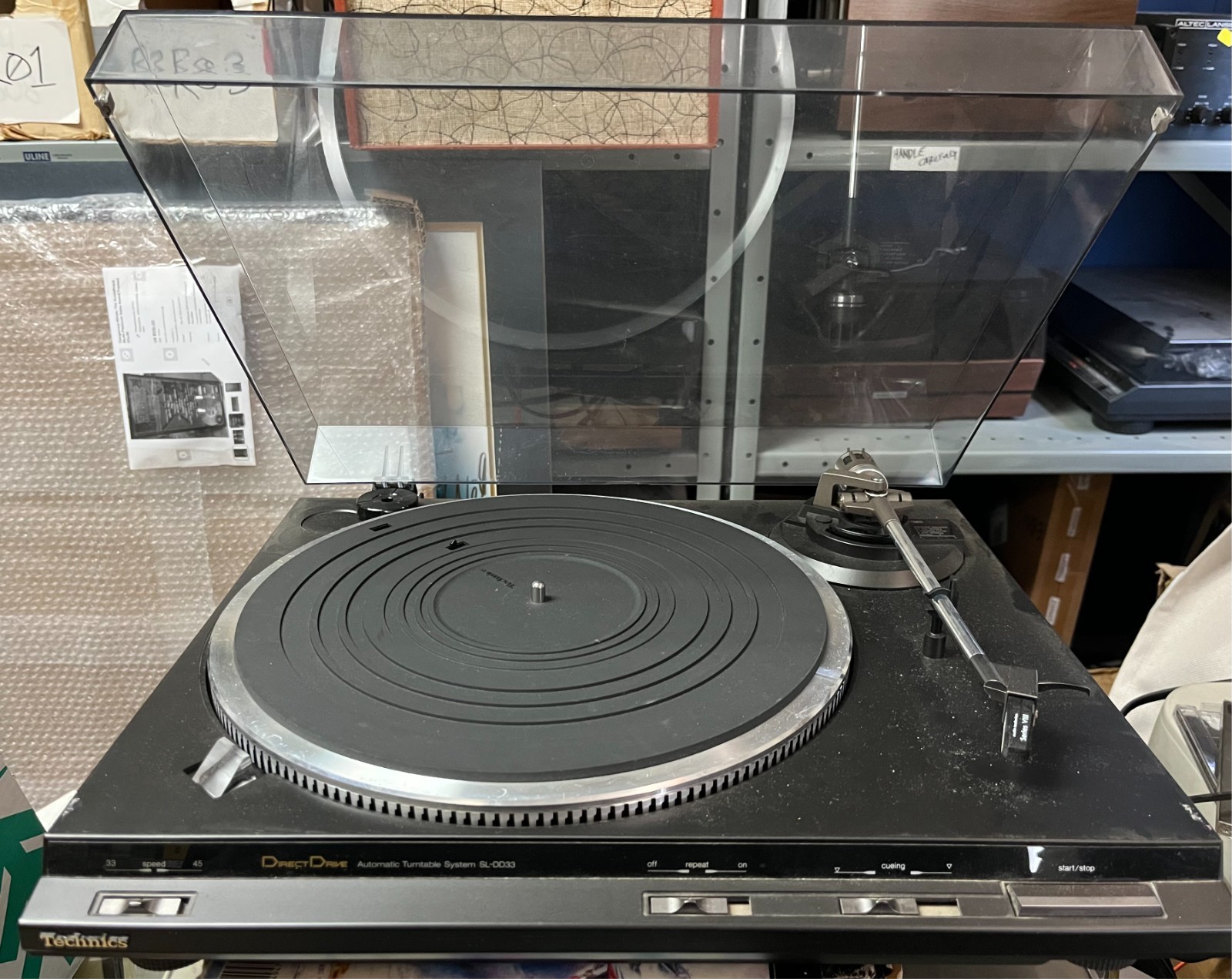 Technics SL-DD33 Direct Drive Turntable TESTED