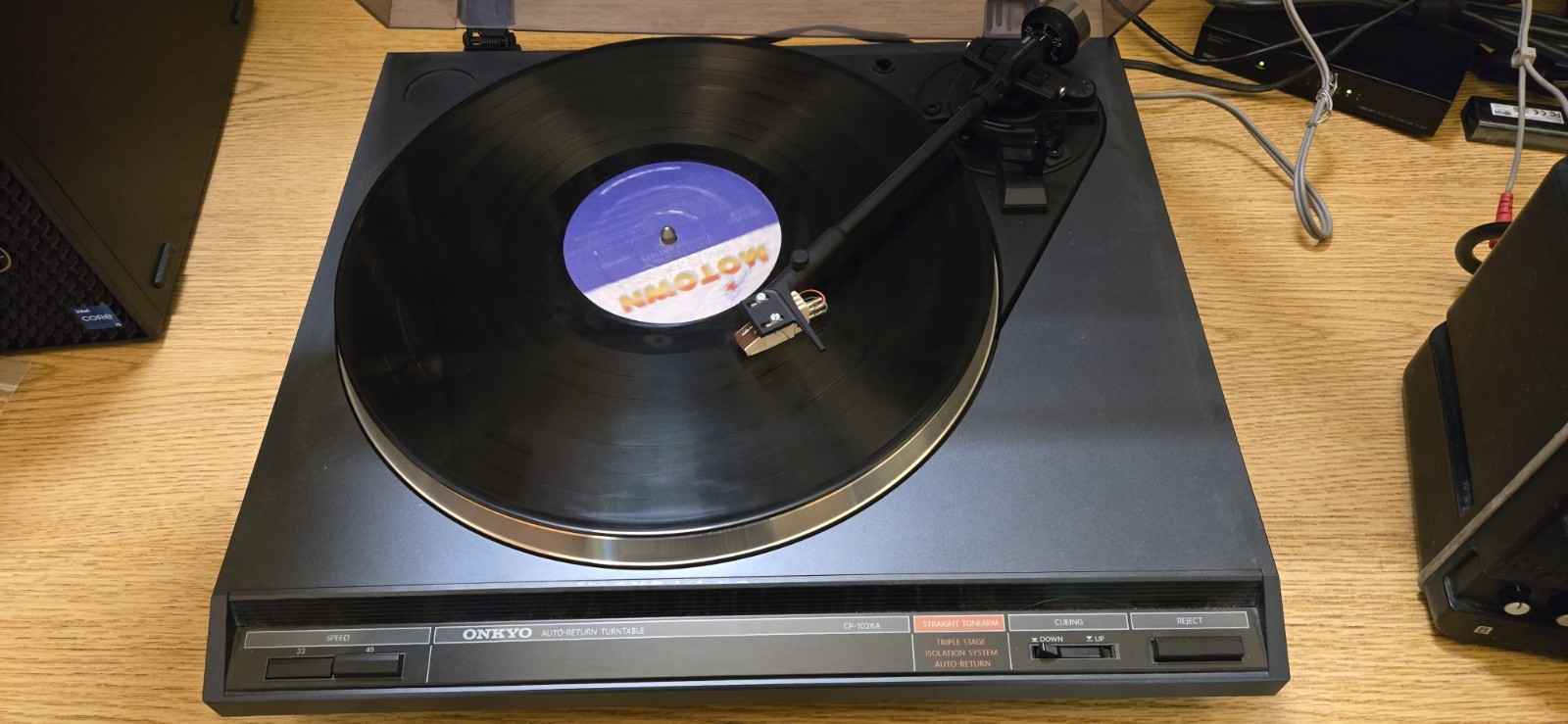 Onkyo CP-1026A turntable tested & working. New Belt. Works.