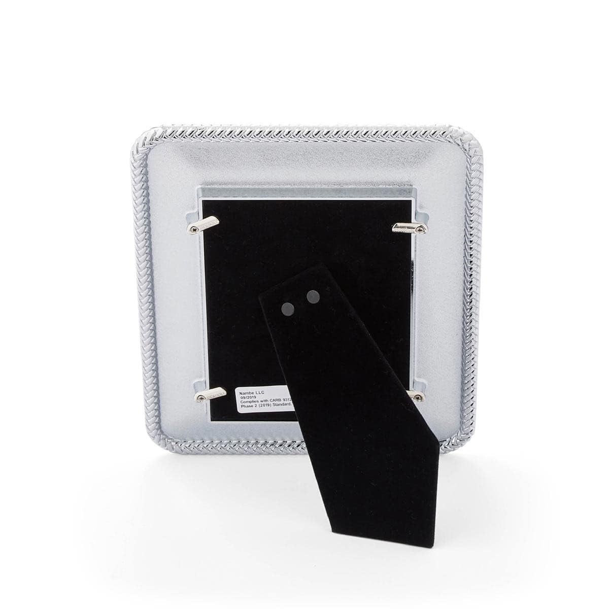 nambe Braid Picture Frame, 4″ x 6″ | Photo Frame with Tempered 4 x 6, Silver