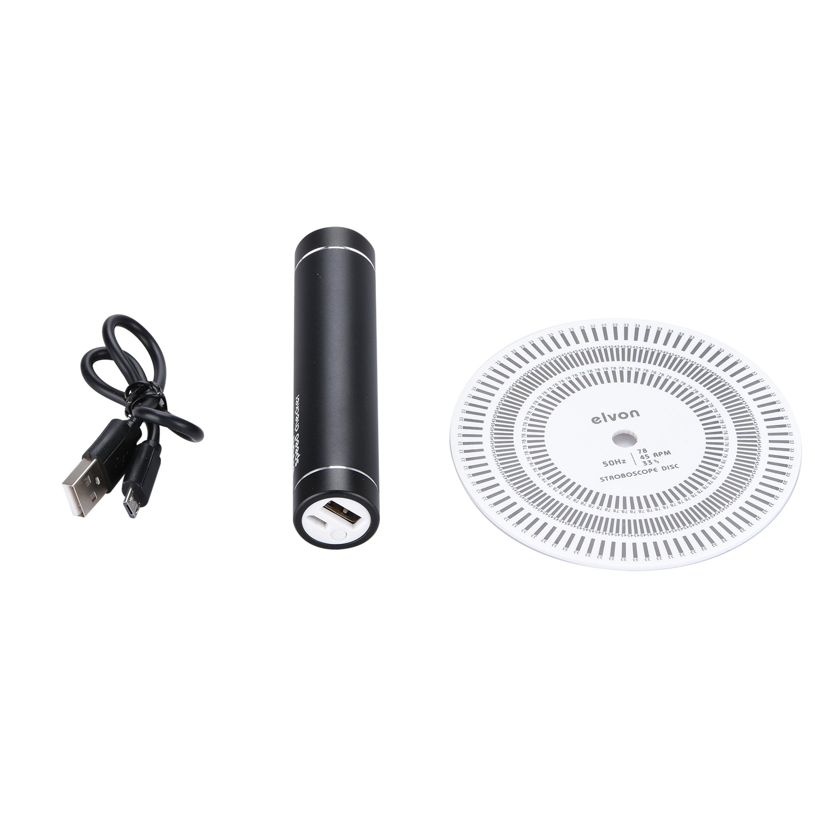 50Hz Turntable Records Stroboscopic Strobe Light+Tachometer Disc 33/45/78 RPM