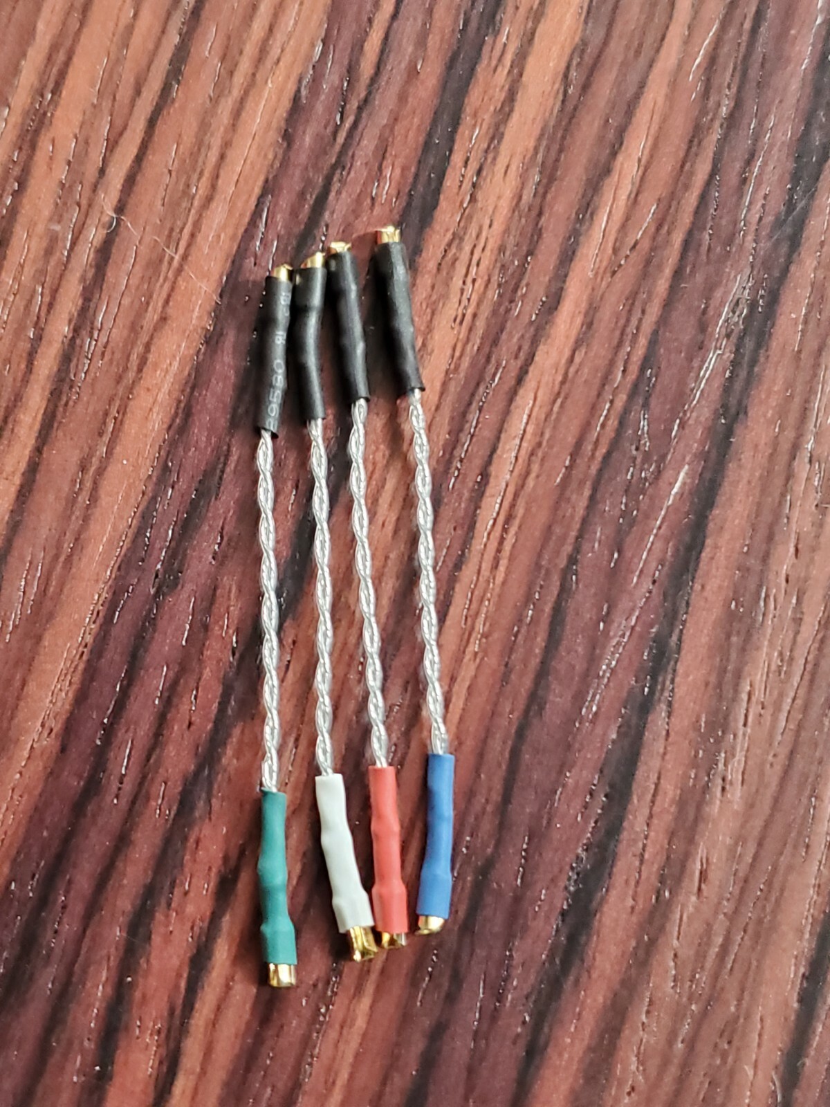 Audiophile 5N Pure Silver Litz Headshell Wire Leads Gold phosphor bronze clips