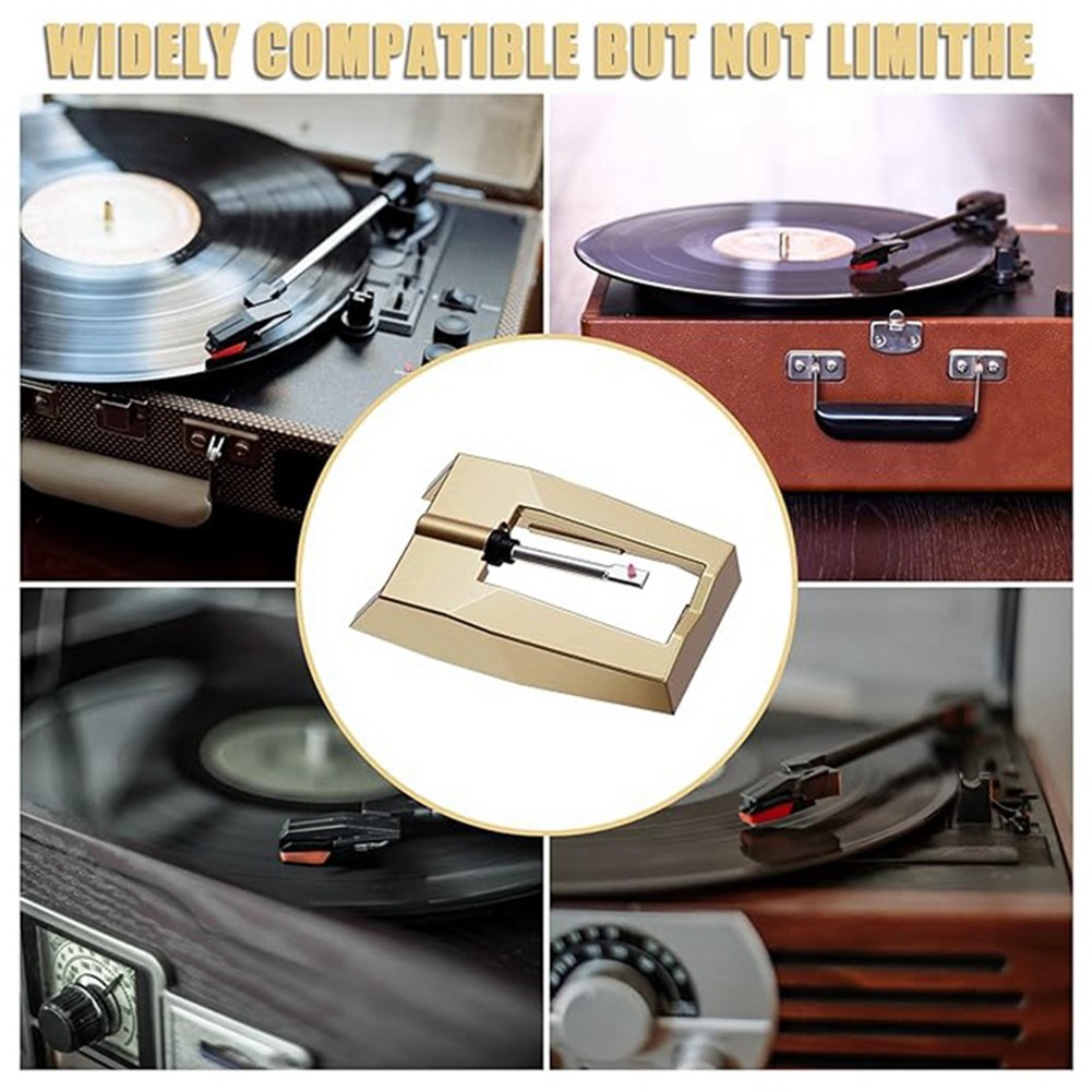 3PCS Record Player Needle, Upgraded Golden Record Needles Stylus3561