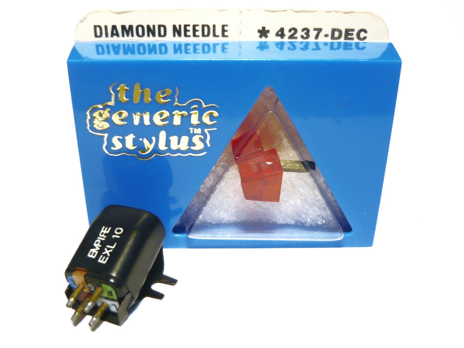 Empire EXL 10 Cartridge w/ NOS Pfanstiehl S2000E Elliptical Stylus – E