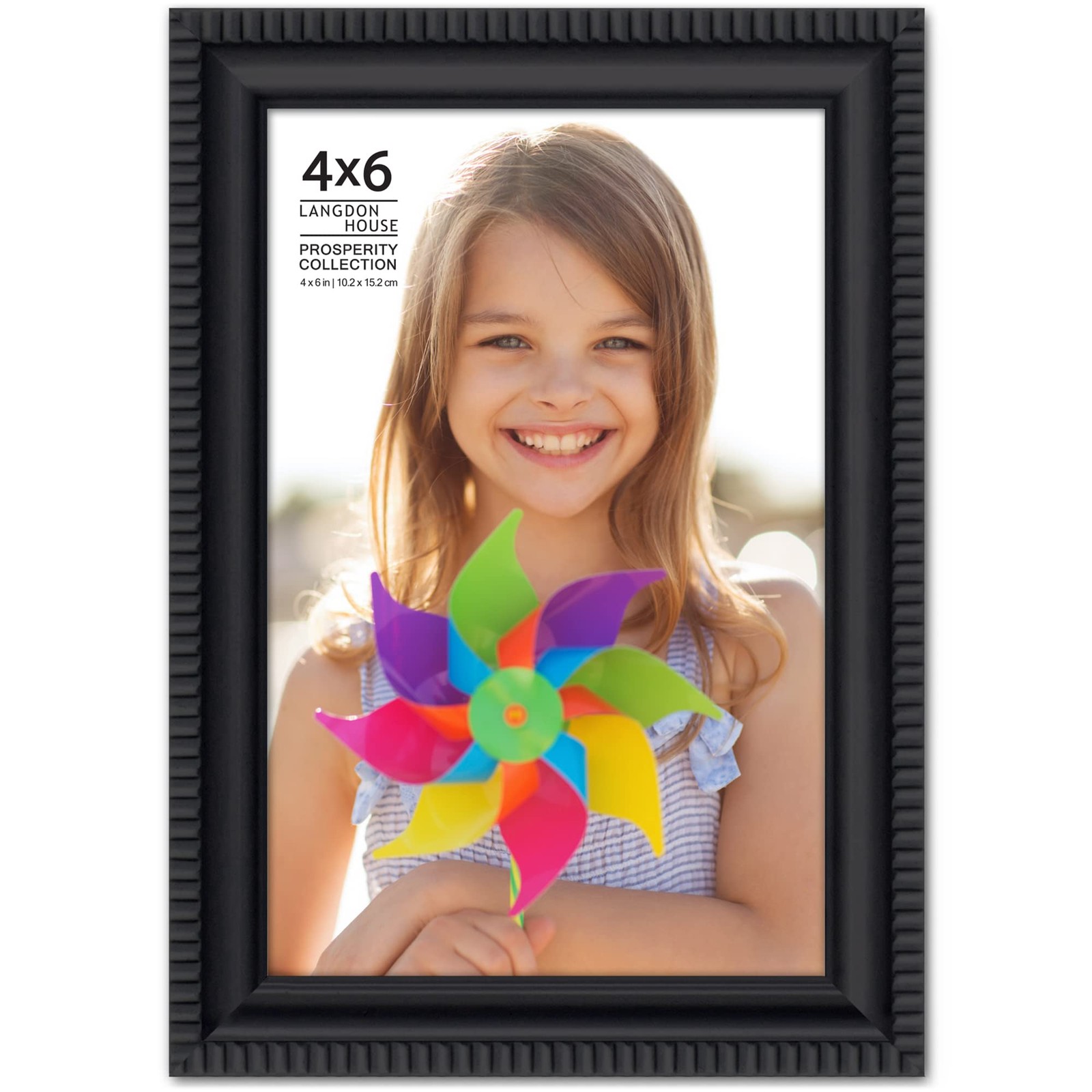 Langdon House 4×6 Black Picture Frame, Contemporary Wall 4×6,