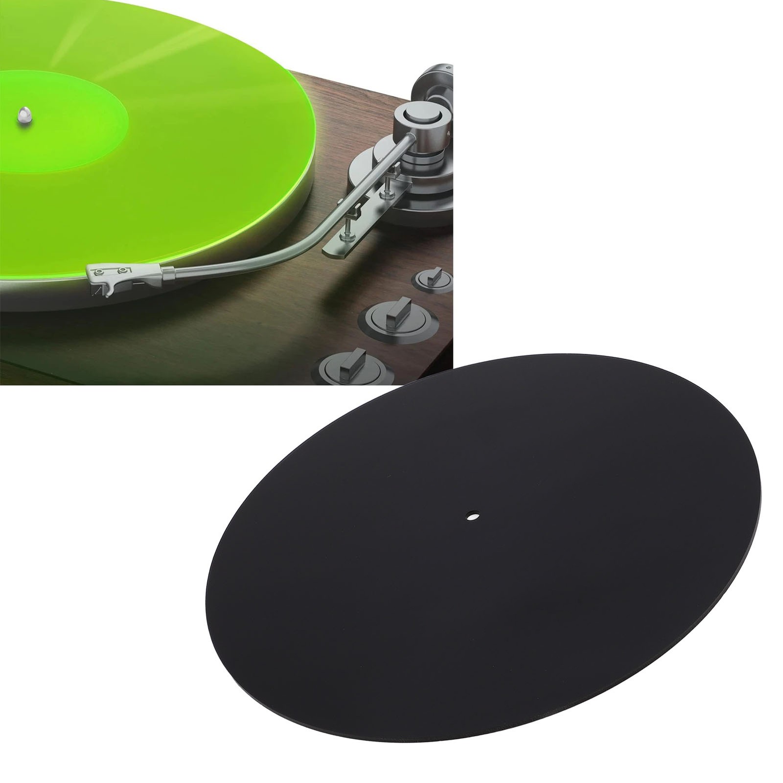 Acrylic Turntable Mat Reduce Noise Improved Sound Quality Anti Static Slipm BXTN