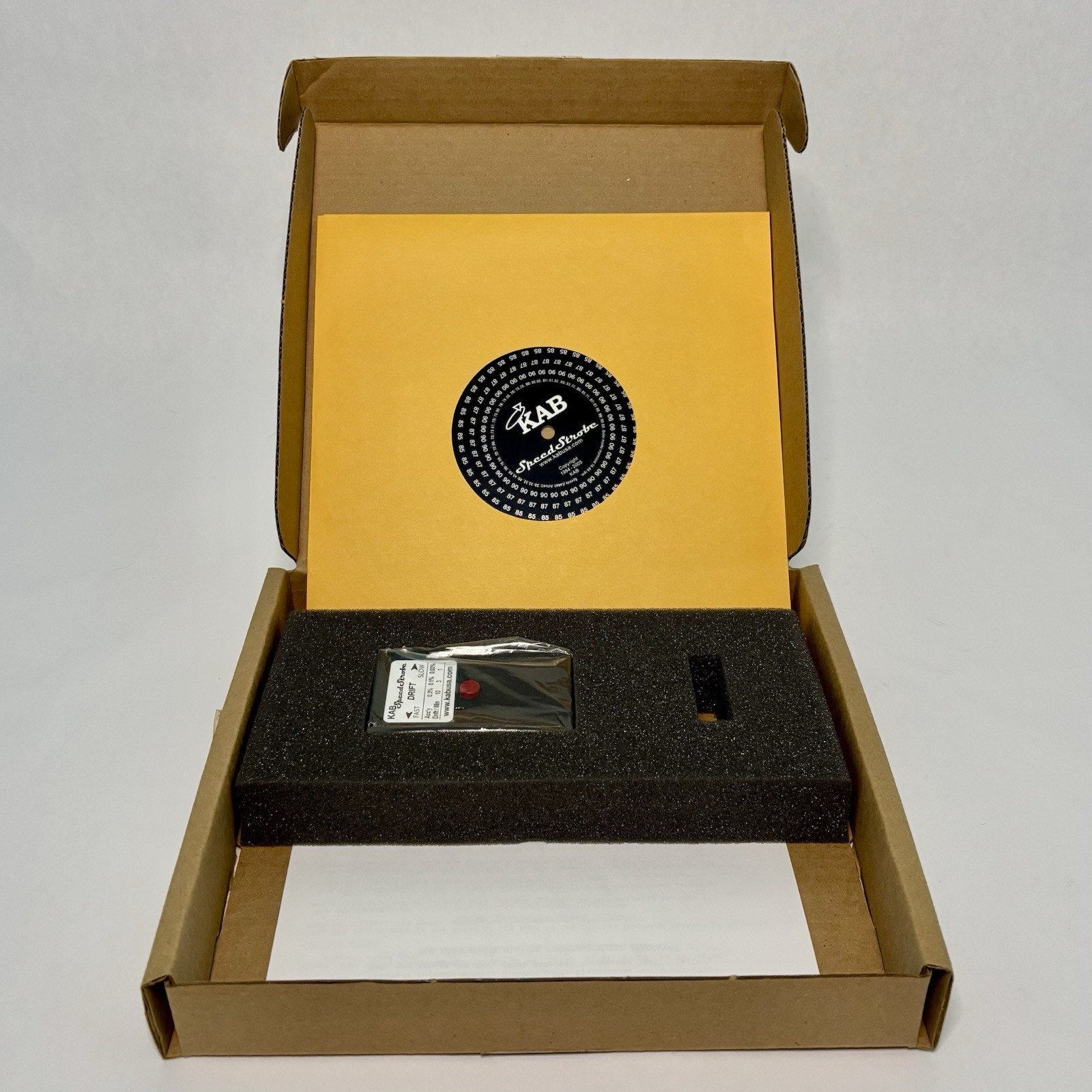 KAB SpeedStrobe Turntable Speed Tester – Brand NEW Quartz Lock Kit