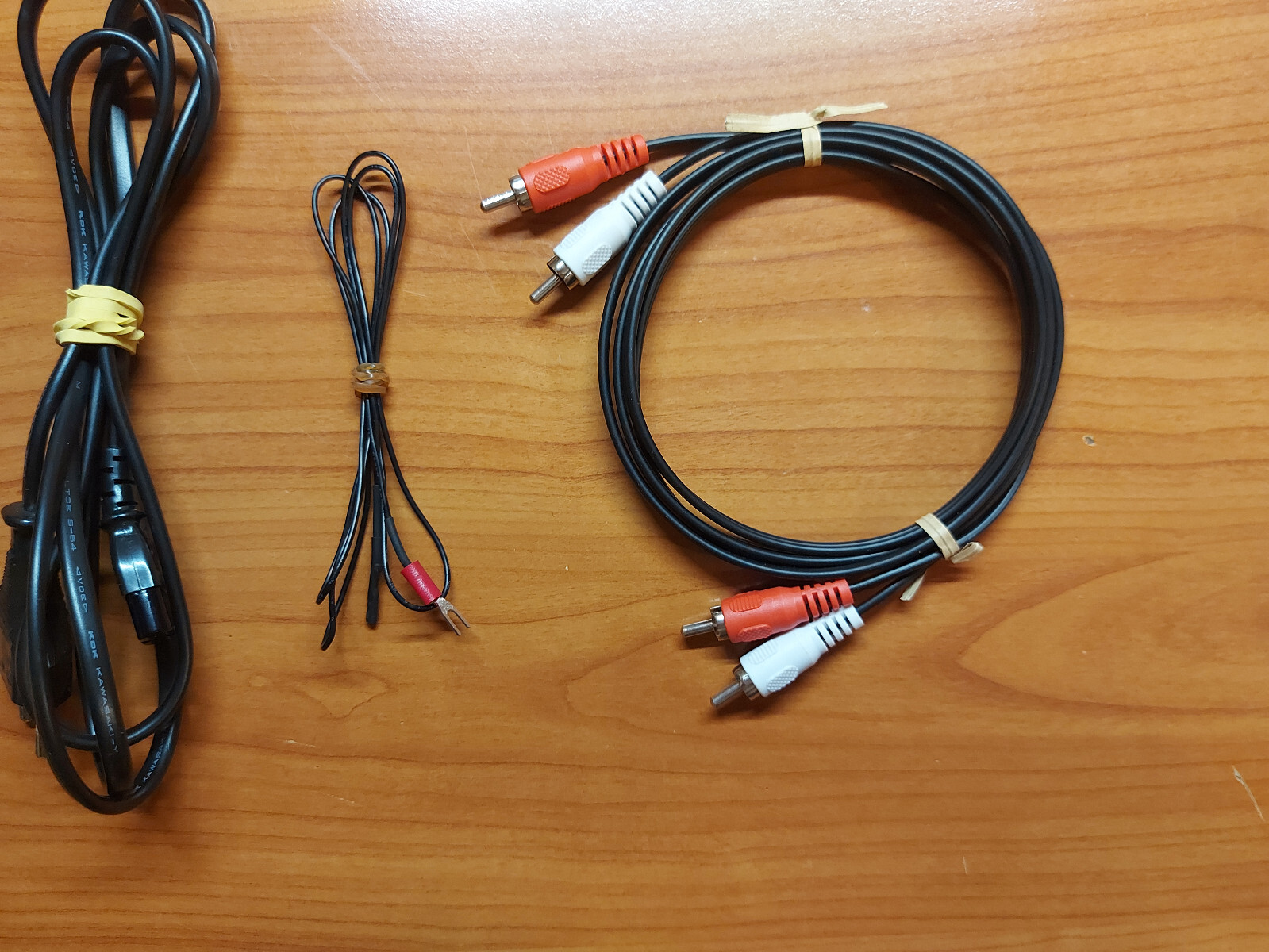 Technics SL-BD21 CONNECTORS CABLE RCA CINCH PHONO + GROUND + POWER CORD