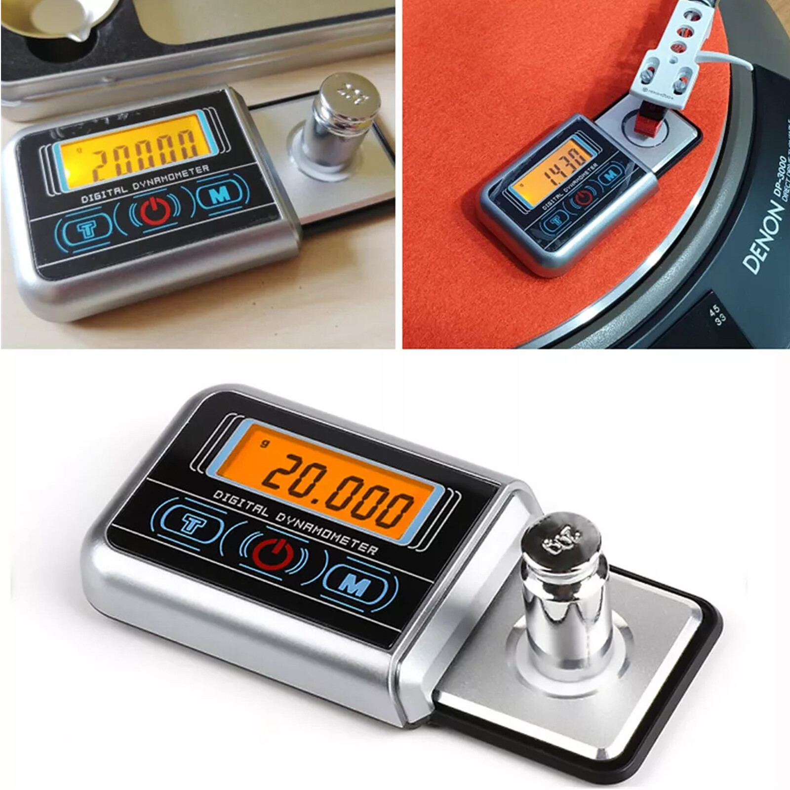 Digital LCD Cartridge Scale Gauge 0.005g Turntable Stylus Force Scale Gauge
