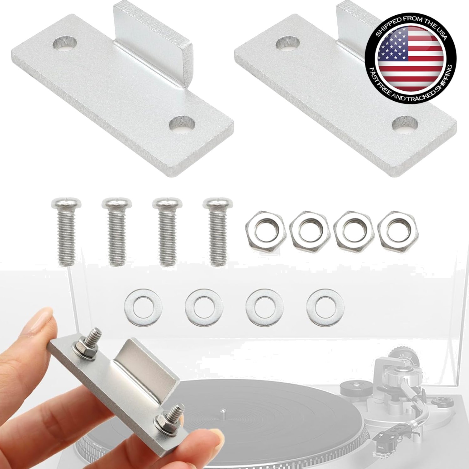 Durable Aluminum Dust Cover Hinges for Technics Turntable Models – Easy Setup
