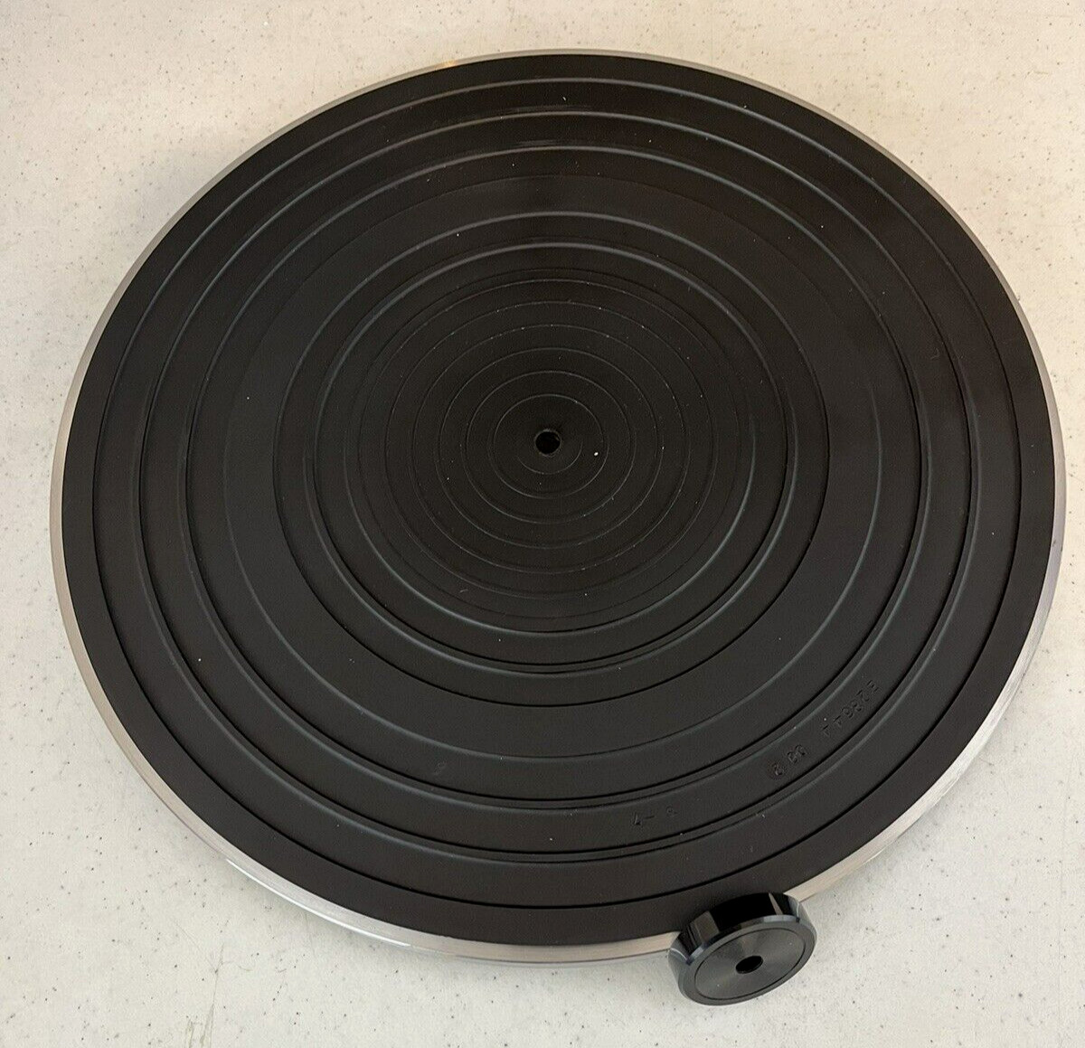 JVC Model L-A21 Turntable Platter E-1971 ~ Platter Mat & 45 RPM Adapter ~ Parts