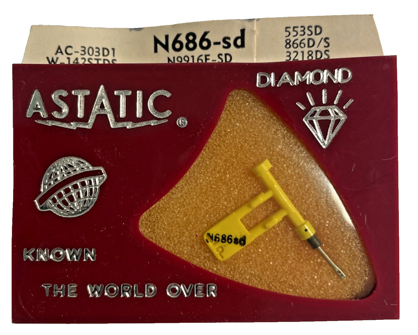 NOS Astatic N686-sd Needle for Sonotone N9916F-SD 9T 16T 18T 553SD 855DS 3218DS