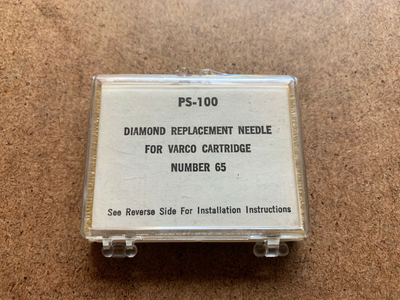 VINTAGE TRANSCRIBER GENUINE DIAMOND NEEDLE PS-100 FOR VARCO NUMBER 65 NOS