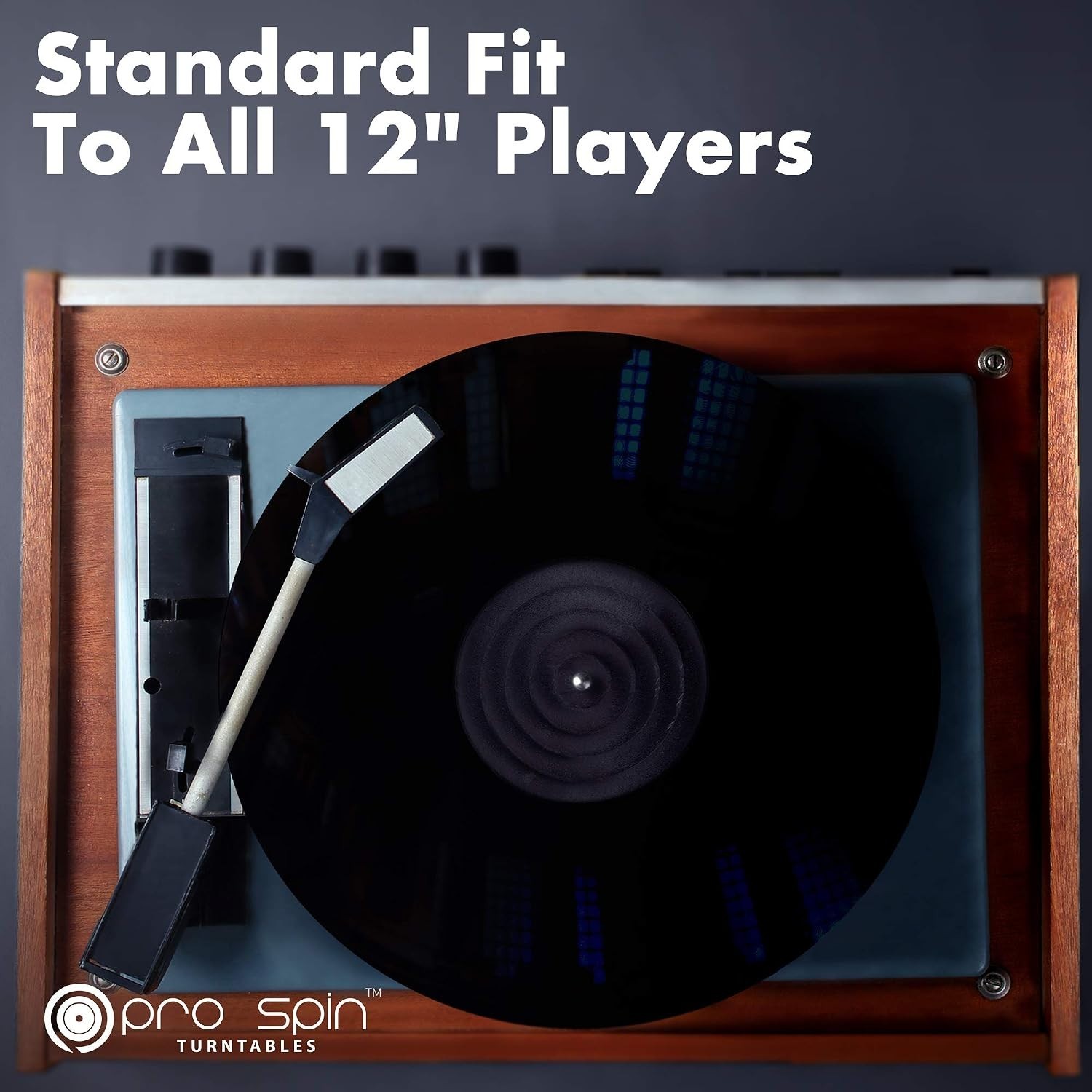 Black Acrylic Slipmat – Elevate Sound Quality for 12″ Vinyl Records
