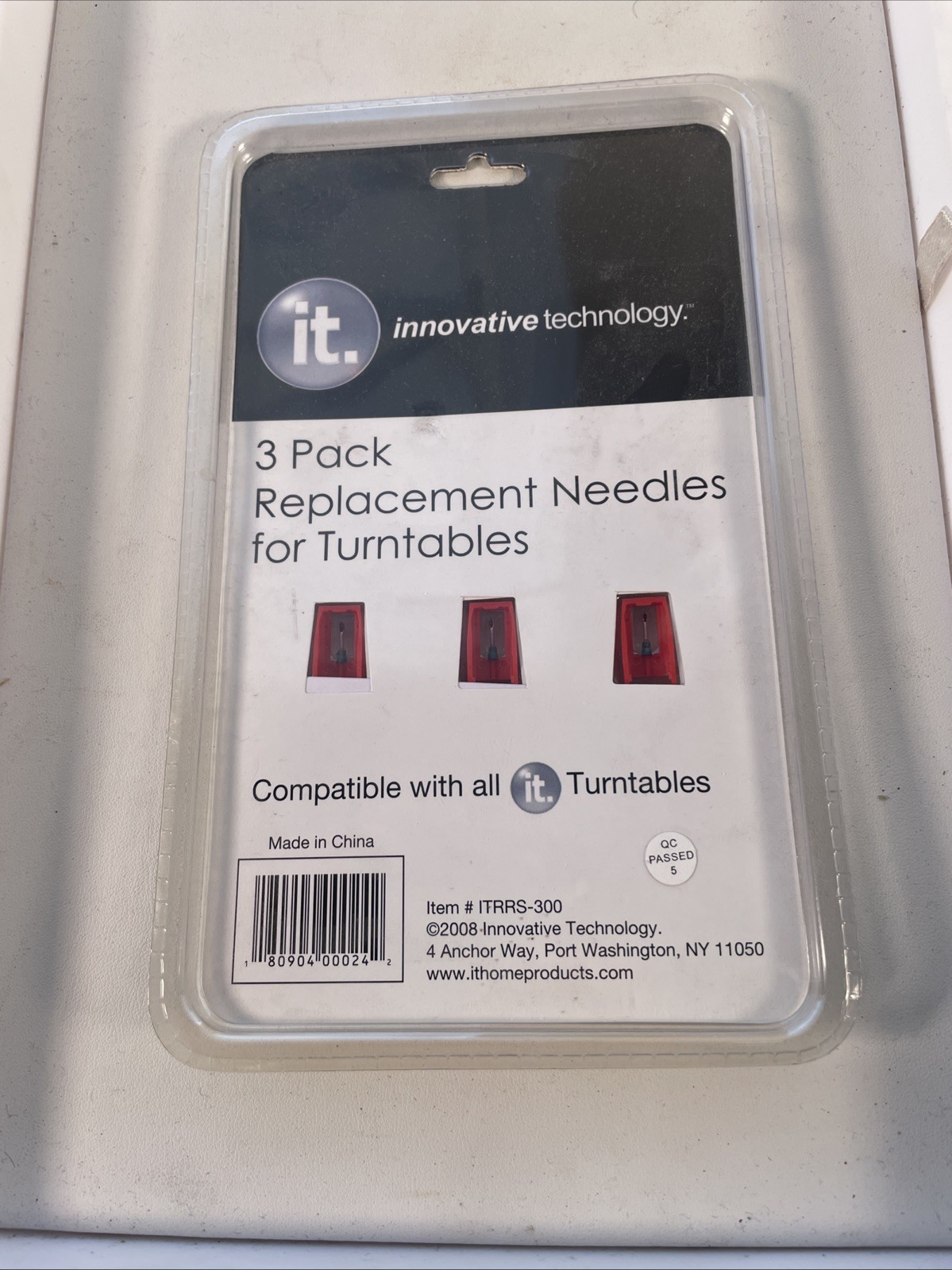 3x Innovative Technology ITRRS-300 Replacement Needles for Turntables 3 Pack