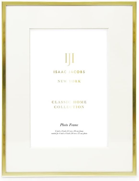 Isaac Jacobs 6×8 (Matted 4×6) Gold Metal Picture 4×6),