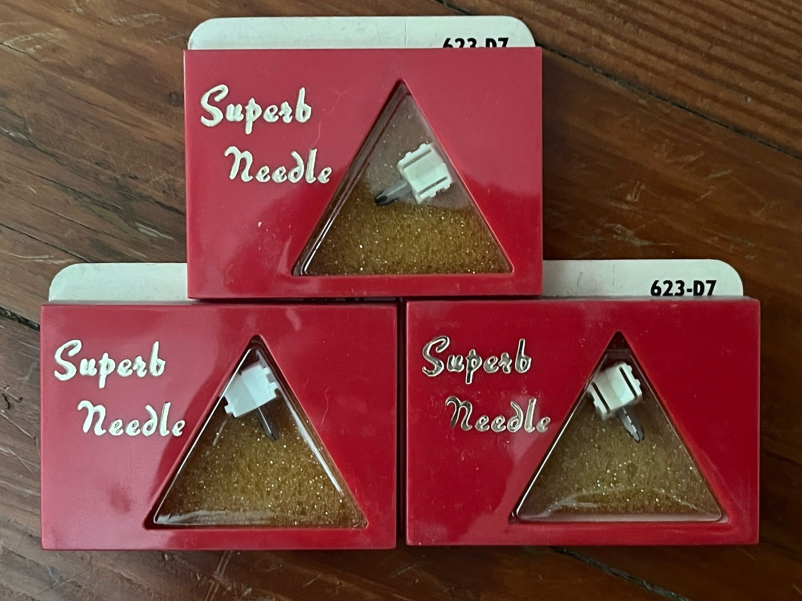 Lot of 3 NOS Superb Needle 623 D7 Diamond Needle Stylus Pioneer Free Shipping