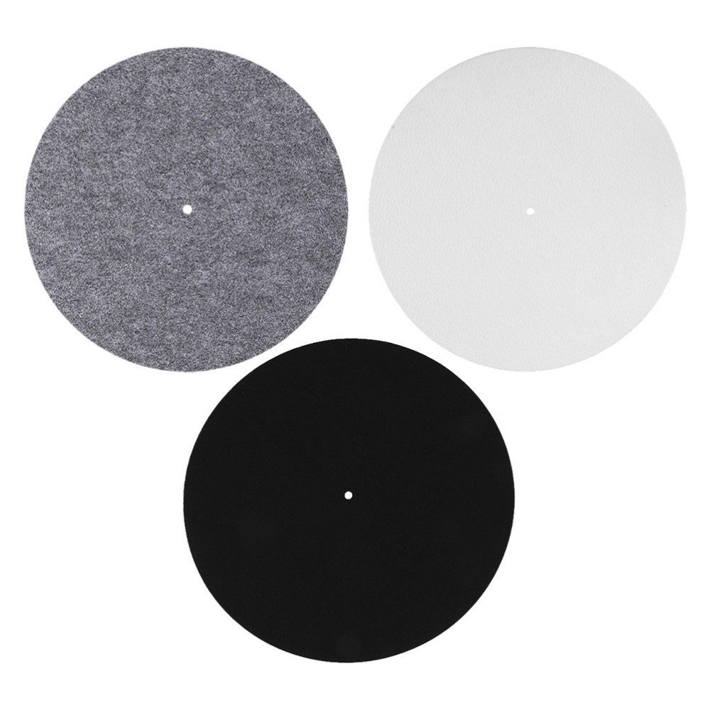 3pcs Felt Turntable Mats: 30cm Vinyl Record Player Pads Protective Cushion For