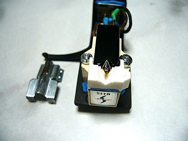 Shure M44G Early White Body MM Cartridge Technics Shell WE Lead Wire USA Used
